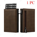 AURION™ Carbon Fiber RFID Slim Card & Coin Wallet for Men