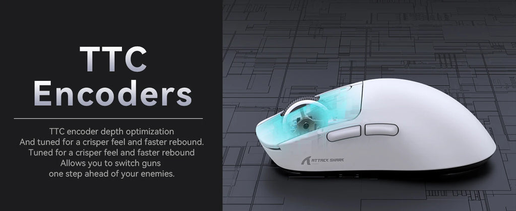 ATTACK SHARK™ X3 UltraLight Pro Gaming Mouse