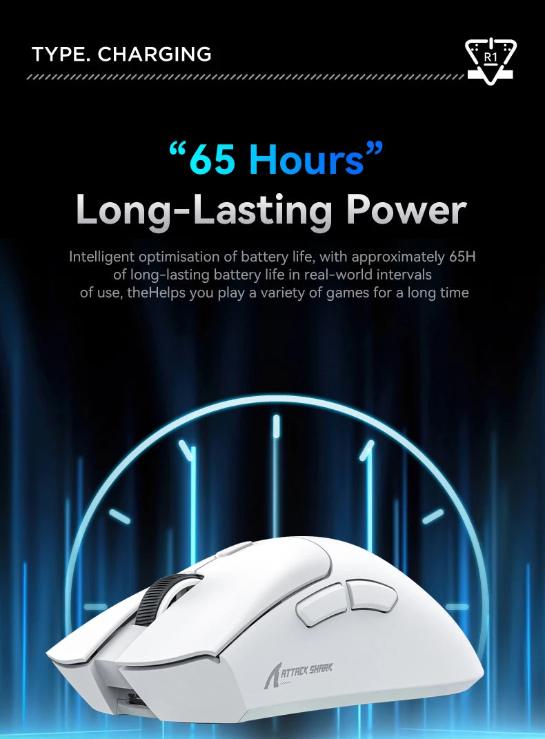 ATTACK SHARK™ R1/X11 UltraLight Wireless Gaming Mouse