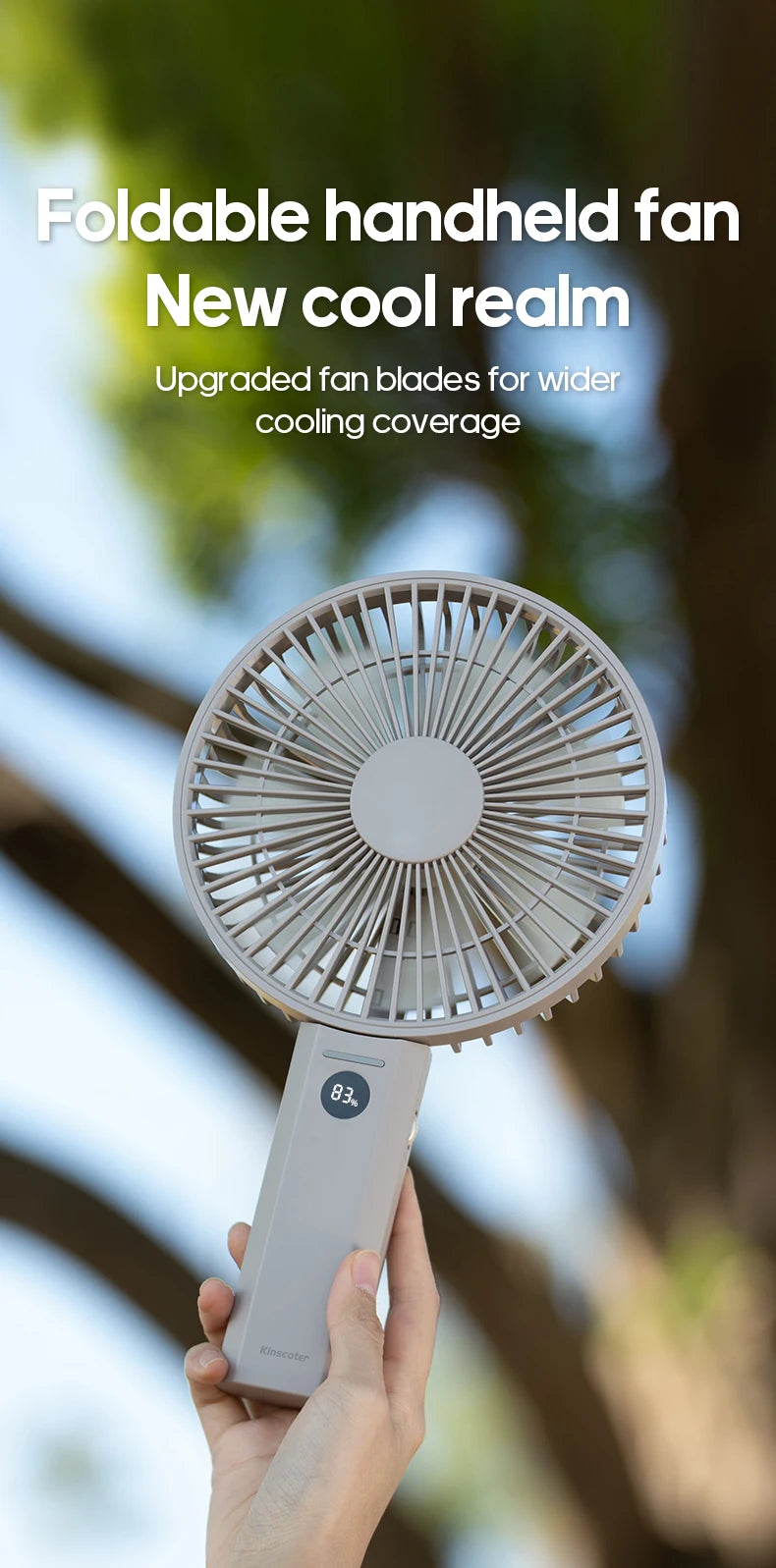 ZENOVA™ FlexBreeze Folding Portable Fan
