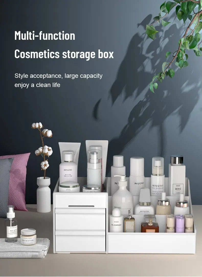 ORDENZA™ PureWhite Drawer Makeup Organizer