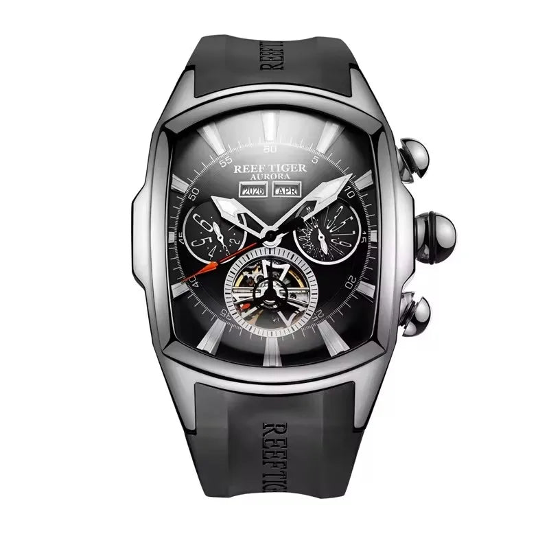 NOIRVANT™ Tourbillon Barrel Automatic Watch