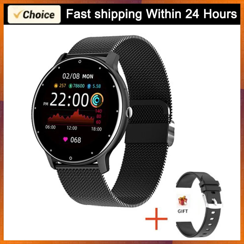LIGE 2026 Smartwatch – Fitness, Heart Rate Monitor, Waterproof, Android & iOS