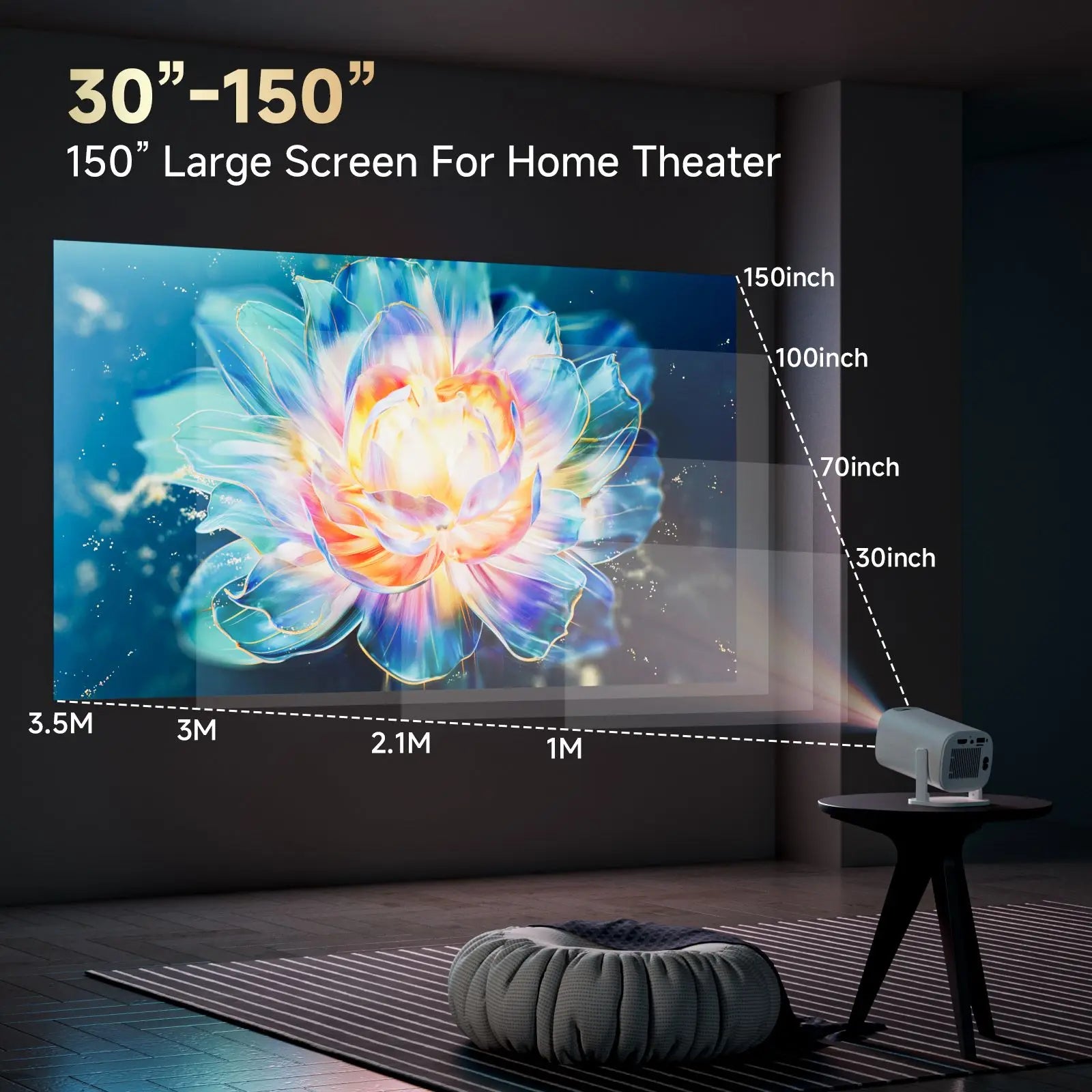 CINEMOVA™ P30 Pro Smart Mini Projector