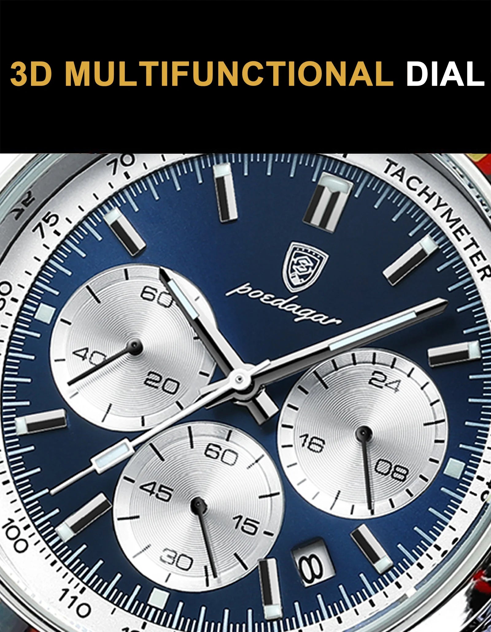 POEDAGAR™ Advanced Business Luxury Leather Men’s Watch