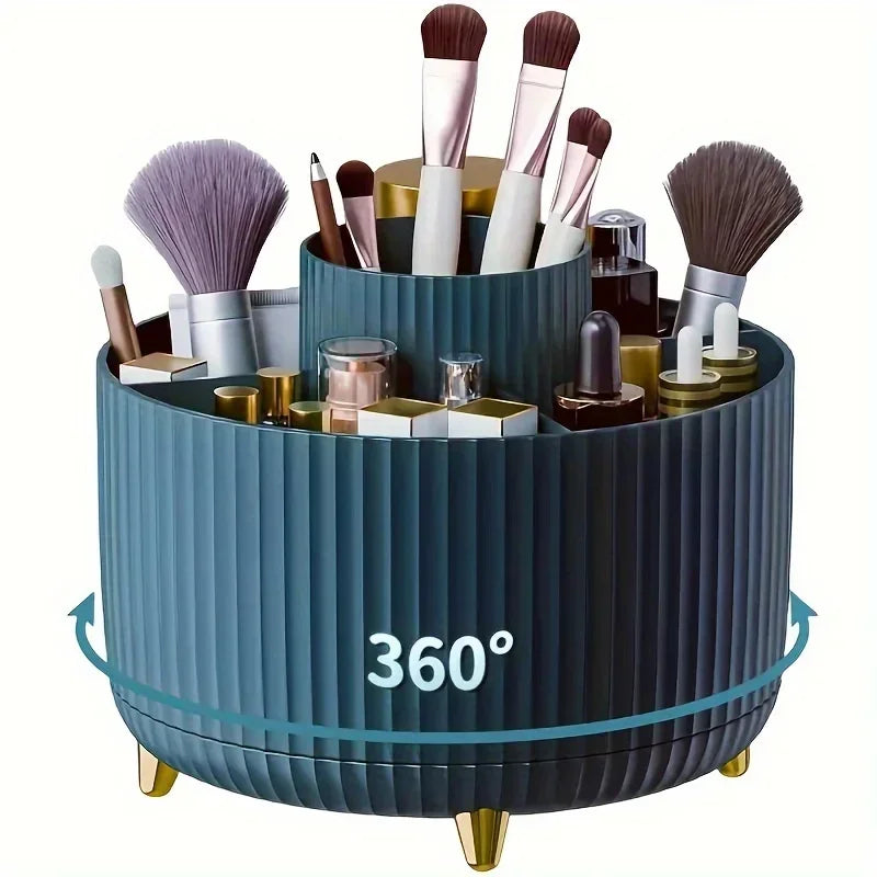 LUMORA™ 360 Rotating Makeup Organizer Pro