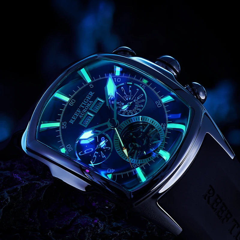 NOIRVANT™ Tourbillon Barrel Automatic Watch