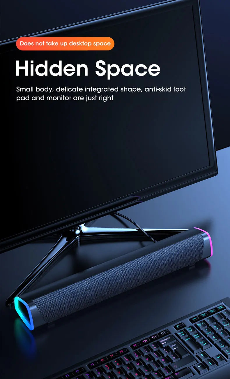 SONIQEDGE™ 4D Stereo Soundbar Speaker