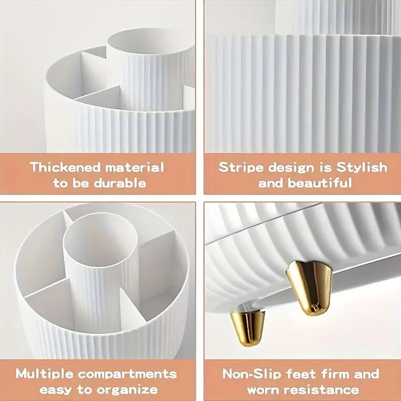 LUMORA™ 360 Rotating Makeup Organizer Pro