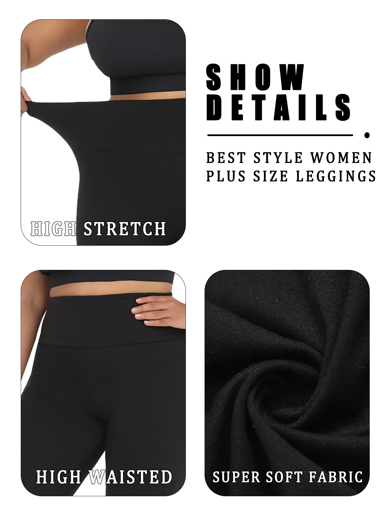 FlexComfort™ Plus Size High Waist Leggings