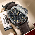 POEDAGAR™ Original Luxury Quartz Sport Leather Men’s Watch
