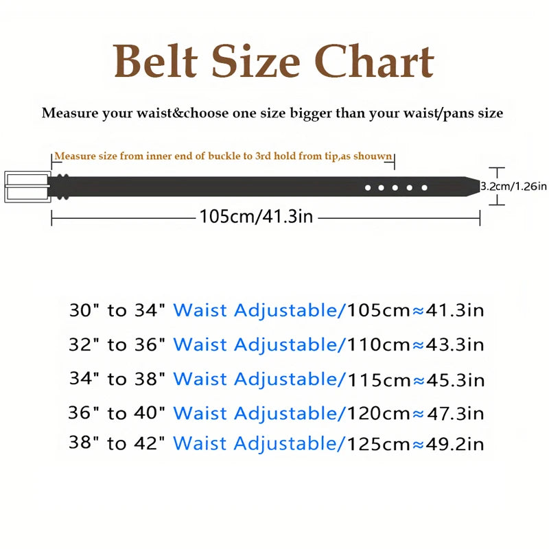 UrbanLeather™ Genuine Leather Men’s Belt