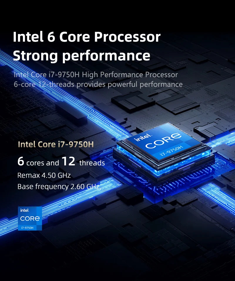 TUHUI™ Dual Screen Pro 16” Intel i7 Gaming Laptop
