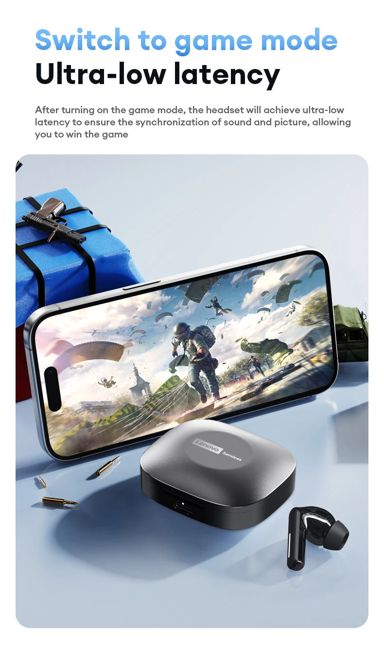 LENOVO™ LE209 Wireless Bluetooth HD Call Gaming Earphones