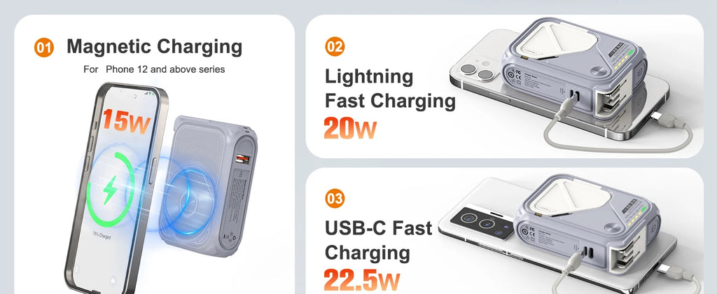 MAGNEX™ FusionCharge Wireless Power Bank