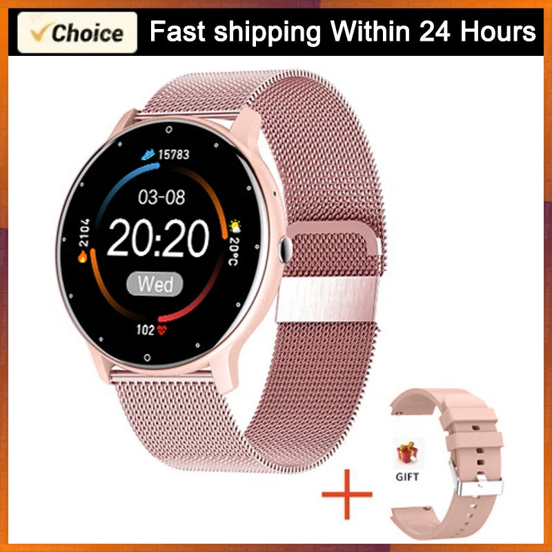LIGE 2026 Smartwatch – Fitness, Heart Rate Monitor, Waterproof, Android & iOS