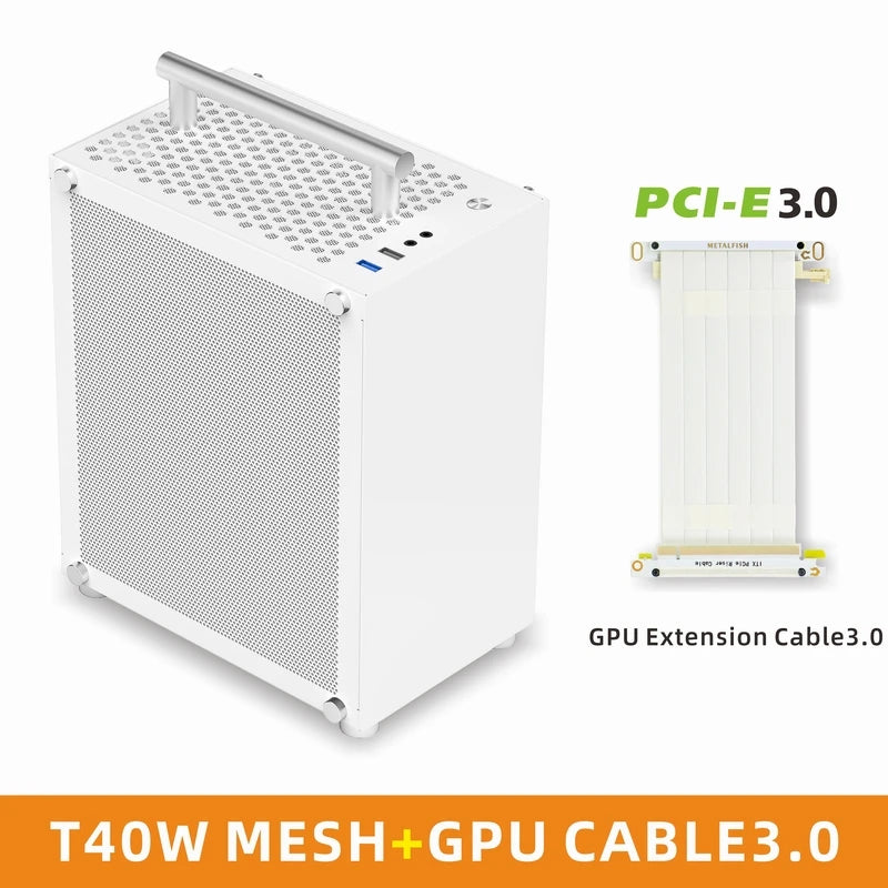 METALFISH™ T40 Mini ITX 7L Compact Gaming Case
