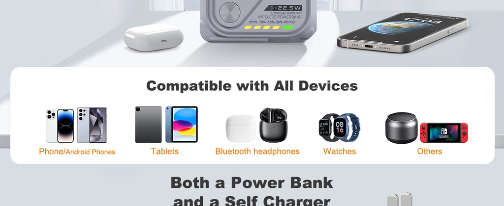 MAGNEX™ FusionCharge Wireless Power Bank