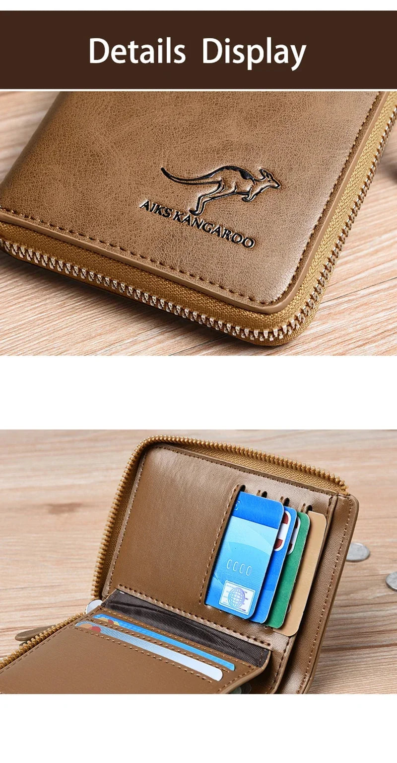 AURION™ Luxury RFID Slim Wallet for Men
