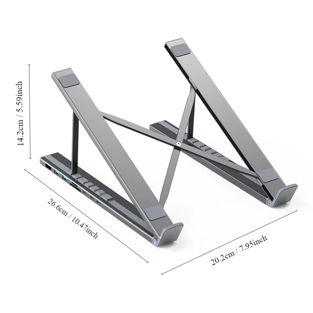 NOVASYNC™ 8-in-1 USB-C Docking Station Stand