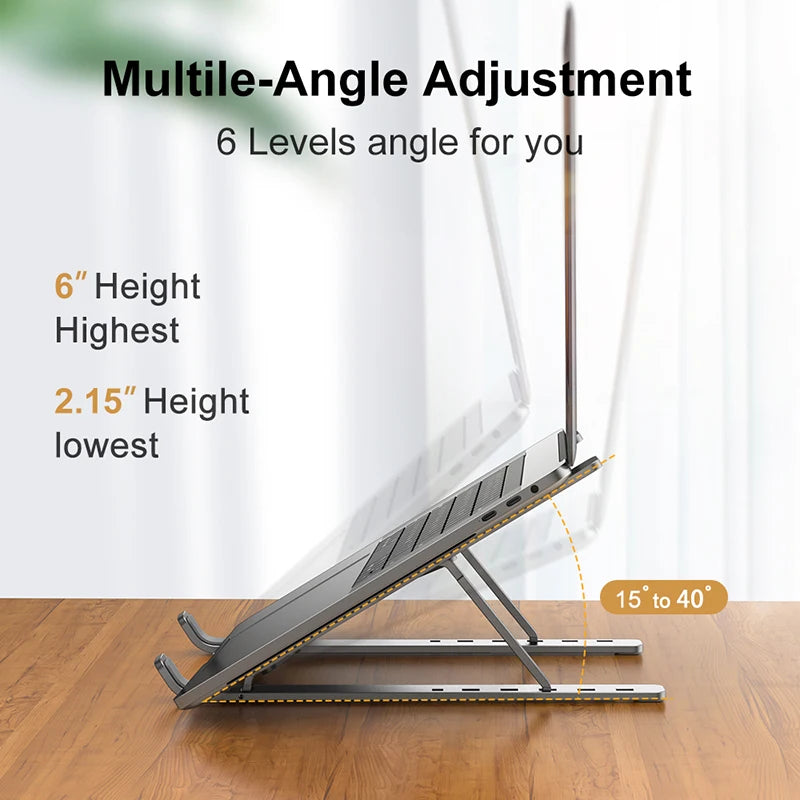 ELEVARA™ Aluminum Ergonomic Laptop Stand