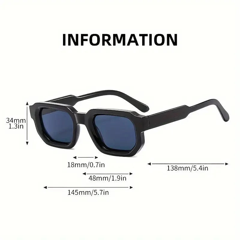 VintageLux™ Rectangle Sunglasses Set