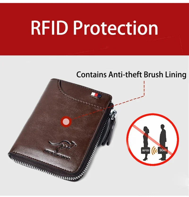 AURION™ Luxury RFID Slim Wallet for Men