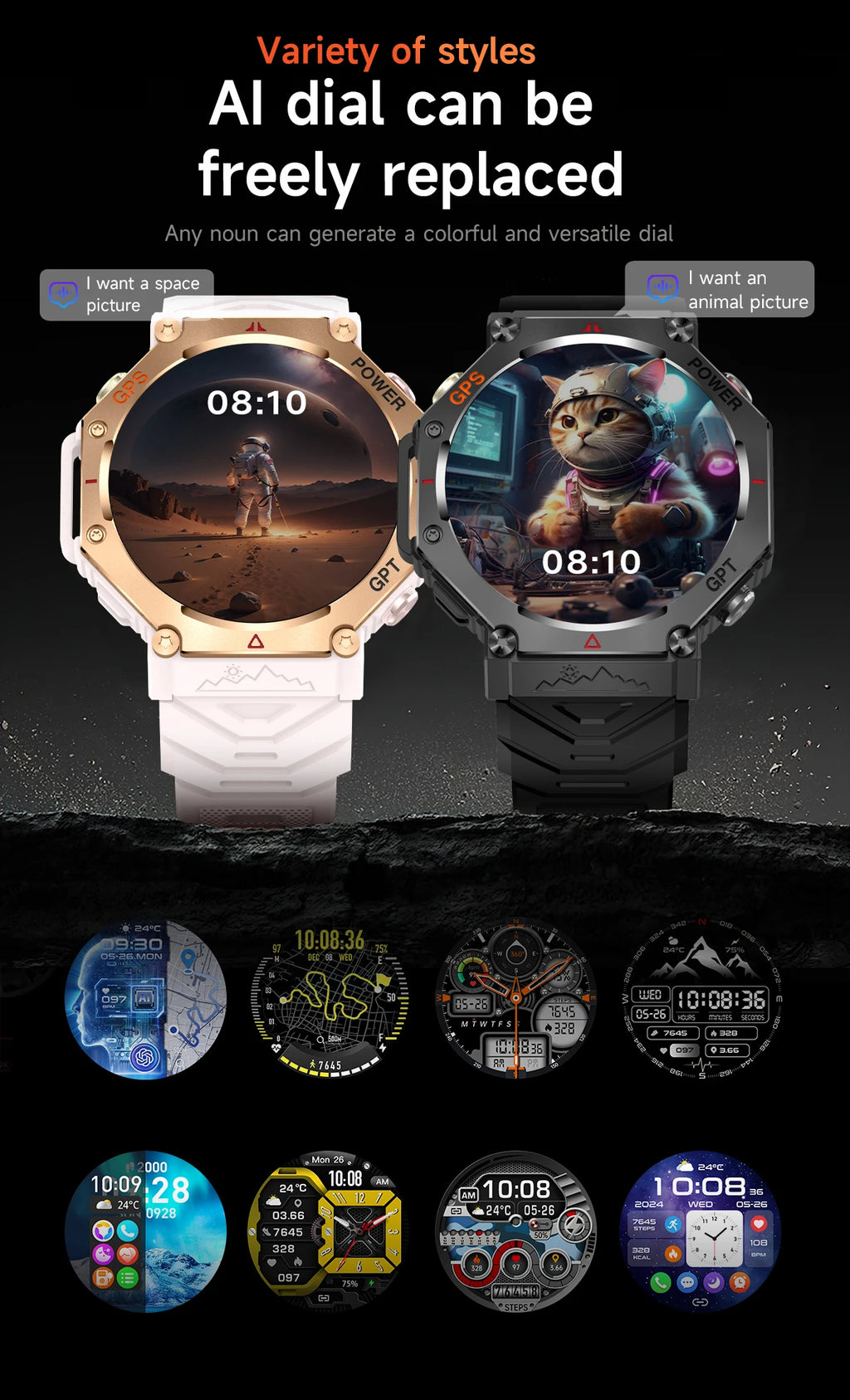 T-Rex 3 Ultra Military-Grade Smartwatch – GPS, 10ATM Waterproof, Compass & Altimeter, AMOLED HD Call