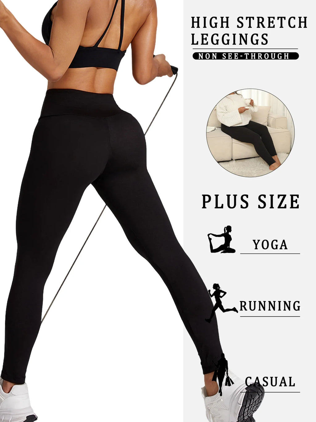 FlexComfort™ Plus Size High Waist Leggings