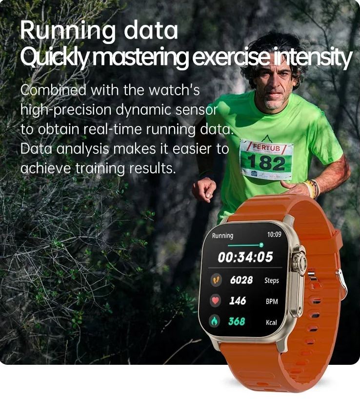 T900 Ultra 2 49mm Smartwatch – AMOLED 2.3”, NFC, Compass, Waterproof, Android & iOS