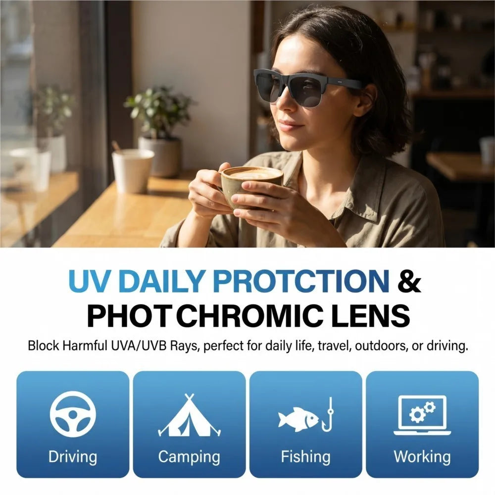 VÉRION™ Photochromic Smart Glasses & Smart Watch Set