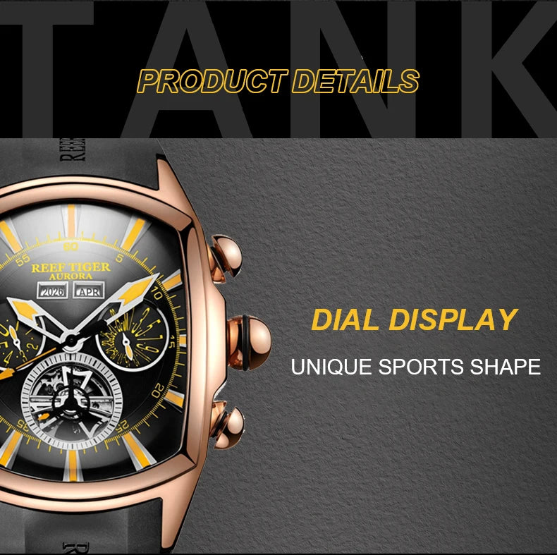 NOIRVANT™ Tourbillon Barrel Automatic Watch