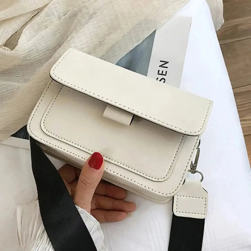 AURELIA™ Classic PU Leather Crossbody Flap Bag