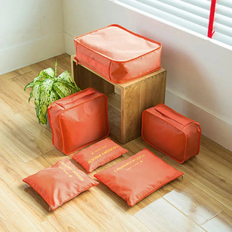 TRAVORA™ 6-Piece Travel Packing Organizer Set