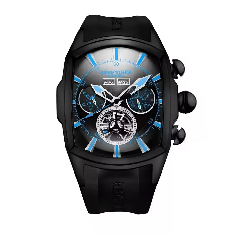 NOIRVANT™ Tourbillon Barrel Automatic Watch