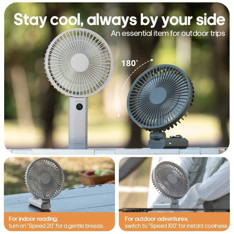 ZENOVA™ FlexBreeze Folding Portable Fan