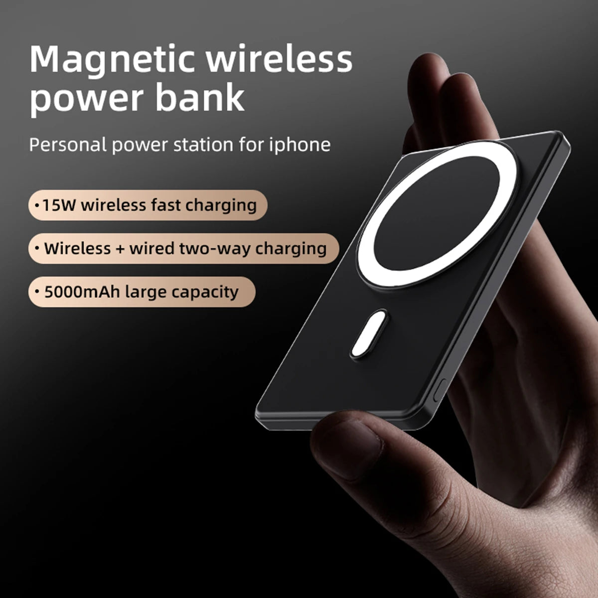 VOLTMAG™ SlimSnap Wireless Power Bank
