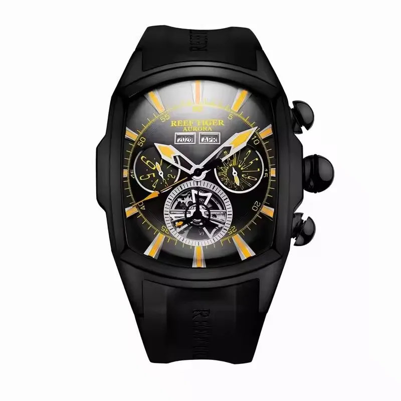 NOIRVANT™ Tourbillon Barrel Automatic Watch