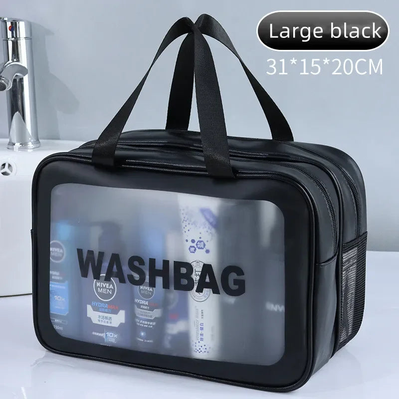 LUXORA™ ClearView Dry-Wet Makeup Travel Bag