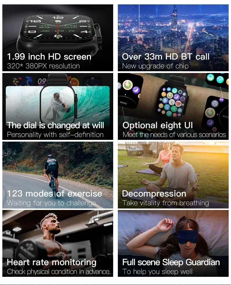 T900 Ultra 2 49mm Smartwatch – AMOLED 2.3”, NFC, Compass, Waterproof, Android & iOS