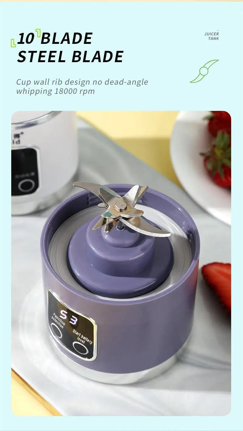 BLENDORA™ 10-Blade Turbo Ice Crusher Portable Blender