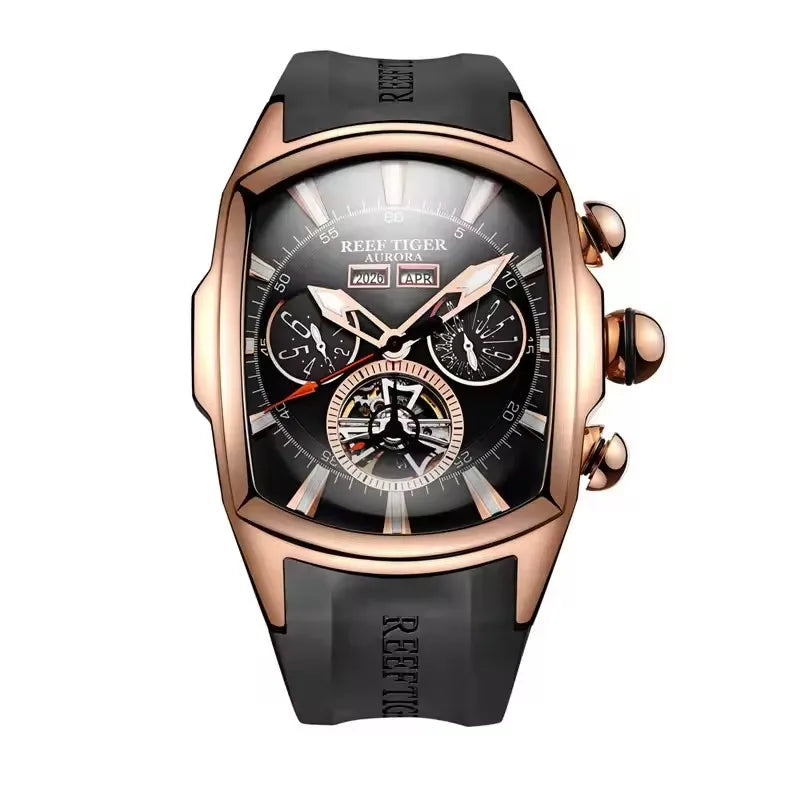 NOIRVANT™ Tourbillon Barrel Automatic Watch