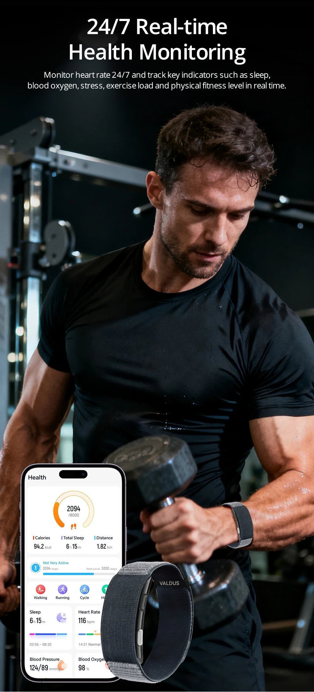 VALTHERON™ ECG Smart Fitness Bracelet
