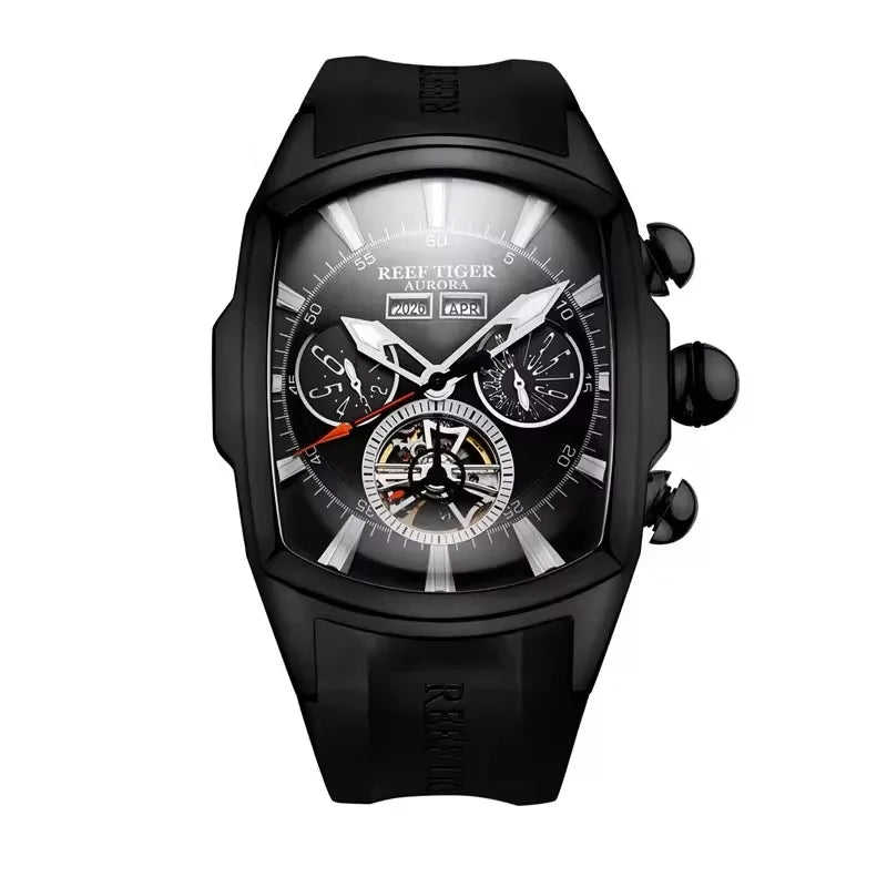 NOIRVANT™ Tourbillon Barrel Automatic Watch