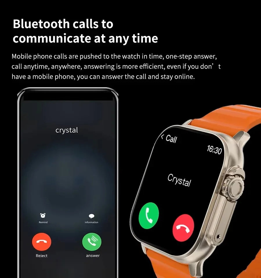 T900 Ultra 2 49mm Smartwatch – AMOLED 2.3”, NFC, Compass, Waterproof, Android & iOS