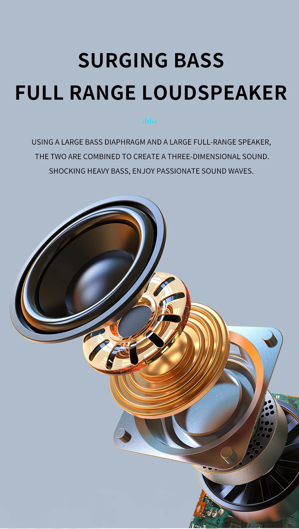 ZEALOT™ S32 Outdoor BassPulse Wireless Speaker