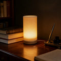 NOCTERA™ Minimalist Wood Grid LED Table Lamp