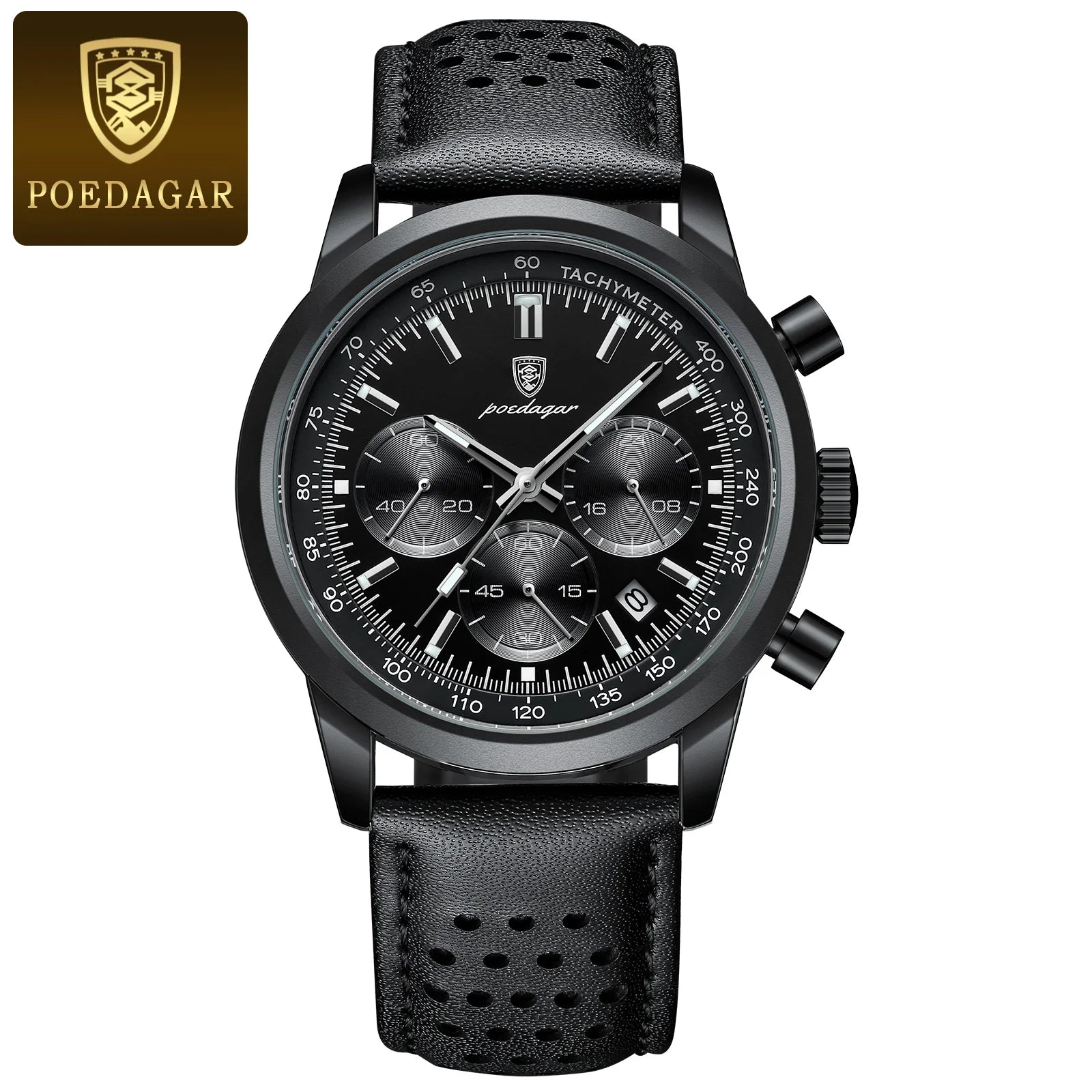 POEDAGAR™ Advanced Business Luxury Leather Men’s Watch