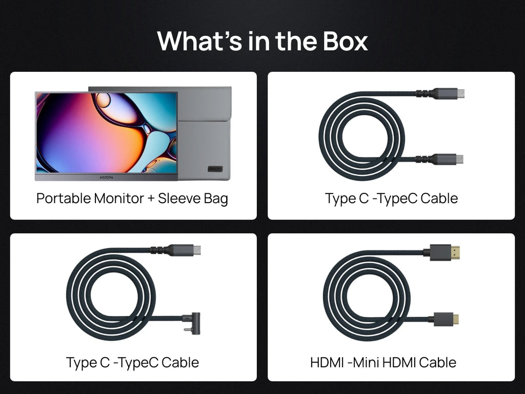 ARZOPA™ Z3FC 16.1” 2.5K 180Hz Portable Gaming Monitor