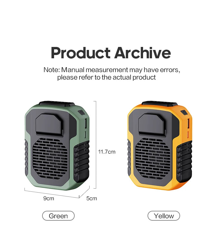 KINSCOTER™ AeroFlow Portable Neck & Waist Cooling Fan